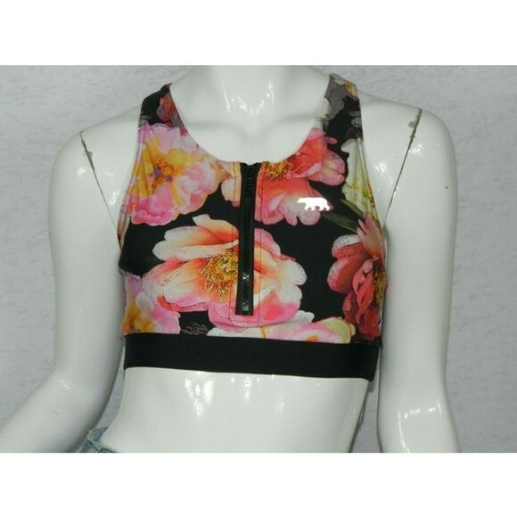 Running Bare Zip Crop Maggie Sports Bra Size 6/8 - Picture 5 of 8